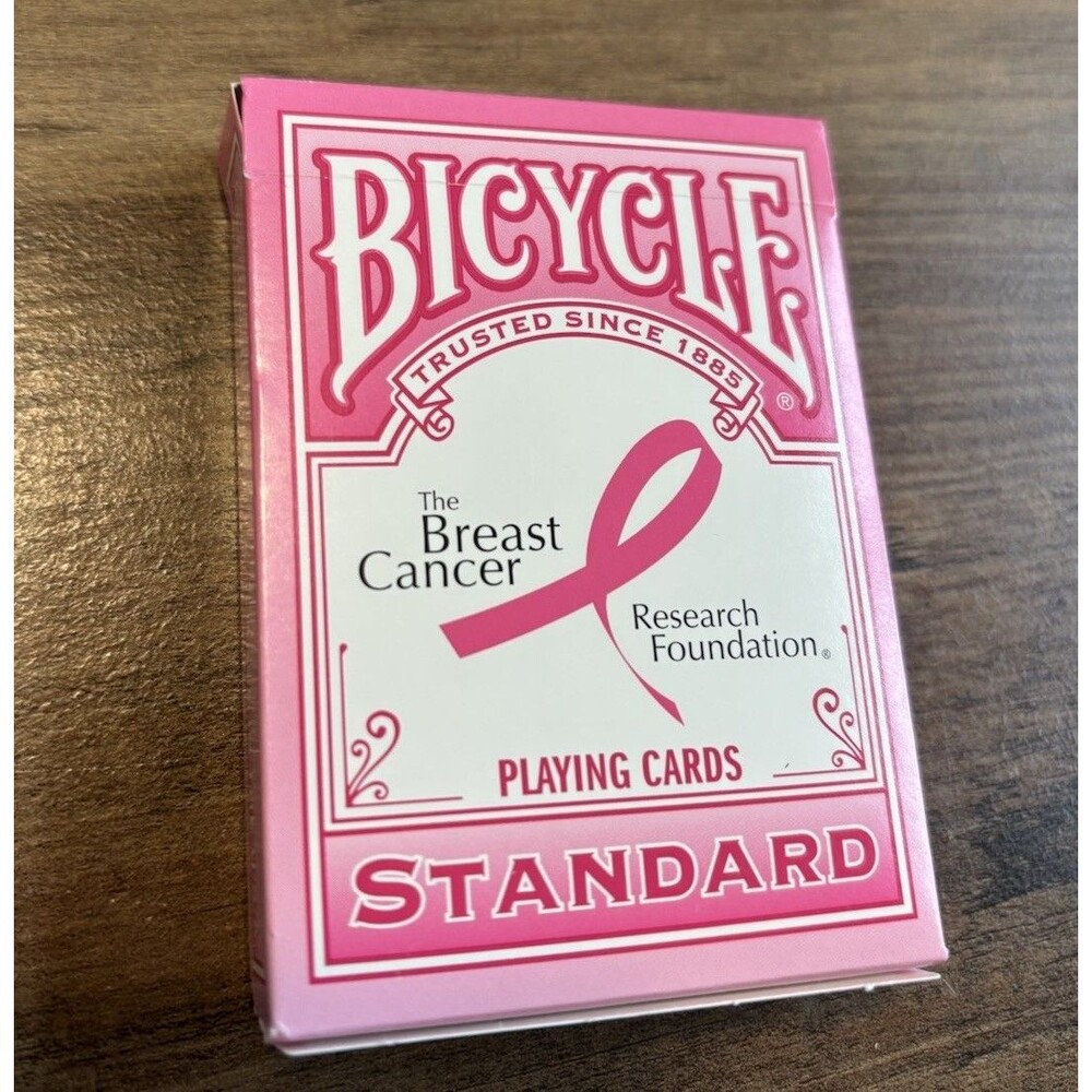 Pink Ribbon Bicycle Playing Cards Poker Size Limited Edition Breast Cancer Pink